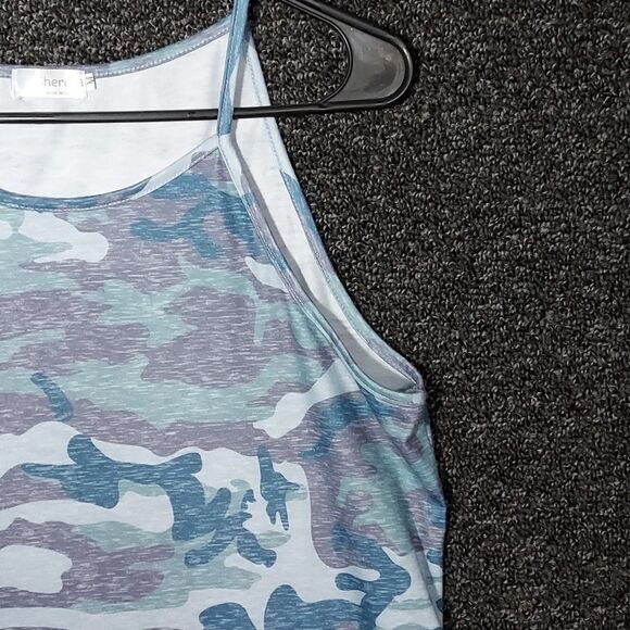 Sherosa Camouflage Patter Tank Top Women's Medium - Picture 3 of 11